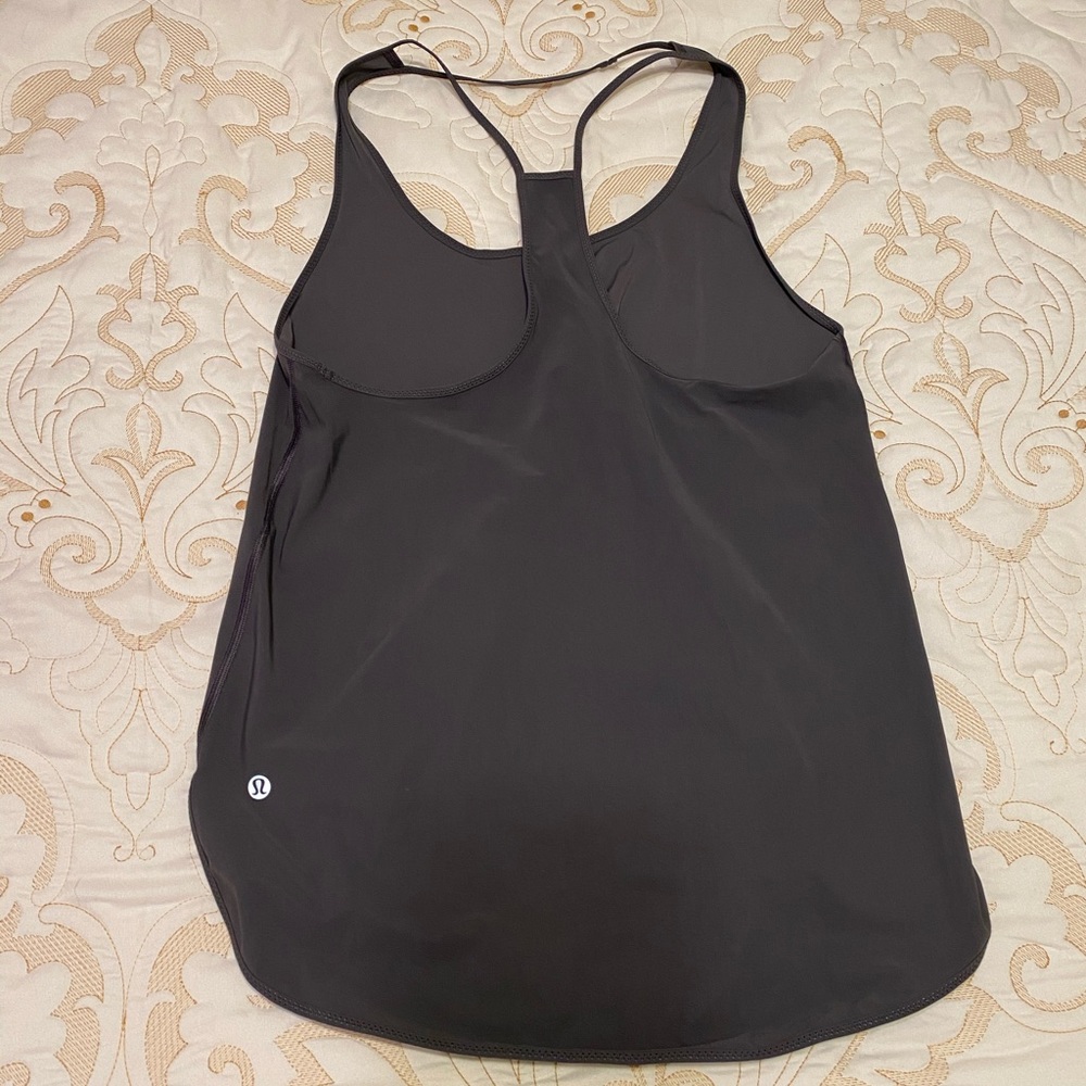 Worn once! Gray lululemon Tank